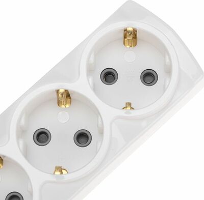 REXANT 13-4111 Удлинитель PREMIUM 3 гнезда, 5м, 3х1,5мм², с/з, 2 USB, белый REXANT