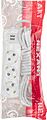 REXANT 13-4111 Удлинитель PREMIUM 3 гнезда, 5м, 3х1,5мм², с/з, 2 USB, белый REXANT