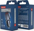 REXANT 16-0242 Автомобильное зарядное устройство с двумя портами (USB-A QC 3.0 + USB-C PD) со световой индикацией, 38Вт, черное REXANT