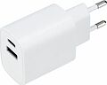 REXANT 16-0296 Сетевое зарядное устройство REXANT USB + Type-C, 5V, 2.4 A, белое