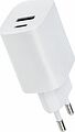 REXANT 16-0296 Сетевое зарядное устройство REXANT USB + Type-C, 5V, 2.4 A, белое