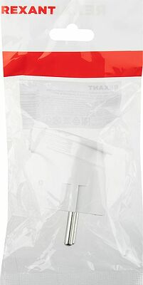 REXANT 16-0728 Вилка Евро угловая с з/к 16А белая IP20 REXANT