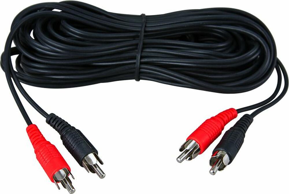 REXANT 17-0103 Шнур 2 RCA - 2 RCA, 1,5м, черный REXANT