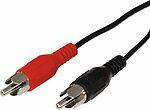 REXANT 17-0103 Шнур 2 RCA - 2 RCA, 1,5м, черный REXANT