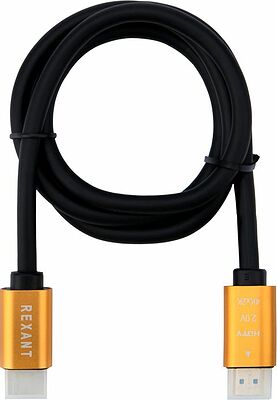 REXANT 17-6102 Кабель HDMI - HDMI 2.0, 1м, Gold REXANT