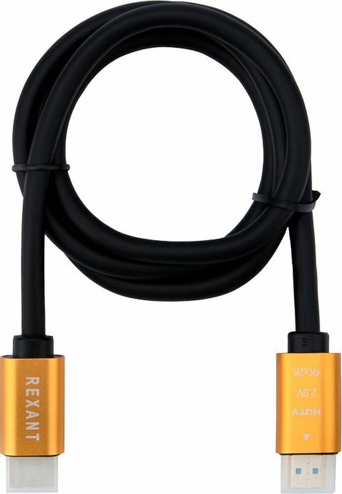 REXANT 17-6102 Кабель HDMI - HDMI 2.0, 1м, Gold REXANT