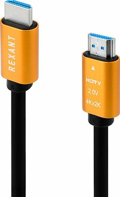REXANT 17-6103 Кабель HDMI - HDMI 2.0, 1,5м, Gold REXANT