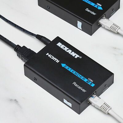 REXANT 17-6971 HDMI-удлинитель по витой паре RJ-45(8P8C) до 120м (1080p) REXANT
