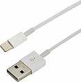 REXANT 18-0001 Кабель USB-A – Lightning, 2,4А, 1м, ПВХ, белый REXANT