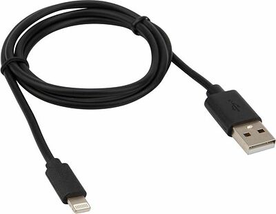 REXANT 18-1122 Кабель USB-A – Lightning, 1А, 1м, ПВХ, черный REXANT