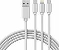 REXANT 18-1127 Кабель USB 3в1 Type-С (3A), Lightning (2,4A), micro USB (2A) 1м, ПВХ REXANT
