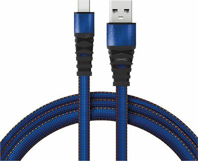 REXANT 18-1163 Кабель USB-A – micro USB, 2А, 1м, в джинсовой тканевой оплетке, плоский REXANT