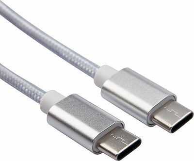 REXANT 18-1835 Кабель Type-C - Type-C, 2,4A, 1м, нейлон, белый REXANT 