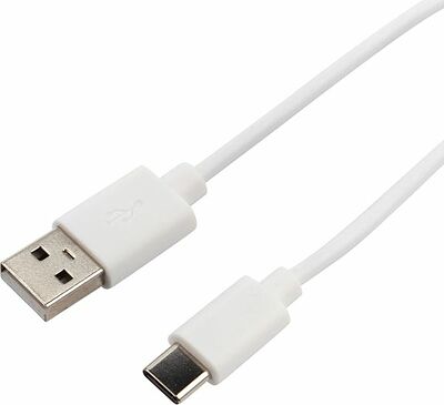 REXANT 18-1895 Кабель USB-A – Type-C, 3 А, 1м, ПВХ, белый REXANT