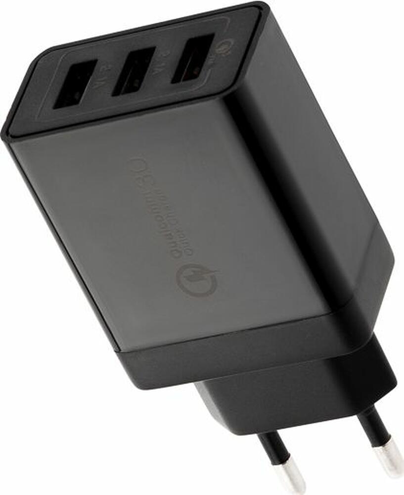 REXANT 18-2215 Сетевое зарядное устройство-переходник REXANT 3xUSB адаптер, 30W черное