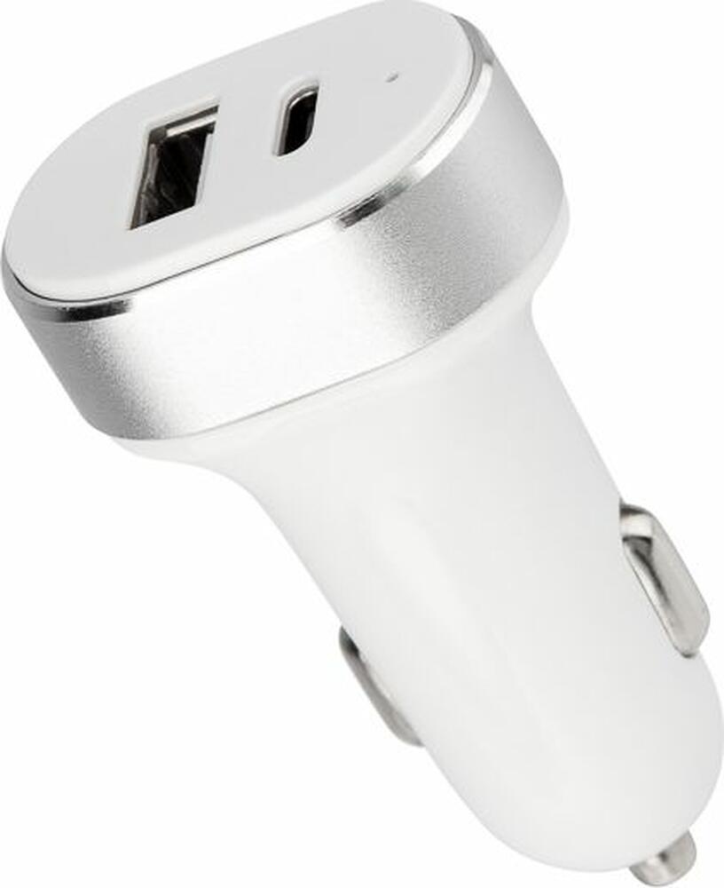 REXANT 18-2227 Автозарядка в прикуриватель REXANT АЗУ USB-A+USB-C, 3.1 A белая