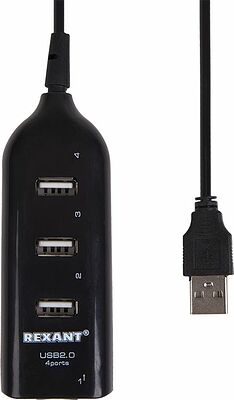 REXANT 18-4105 Разветвитель USB 2.0 на 4 порта REXANT