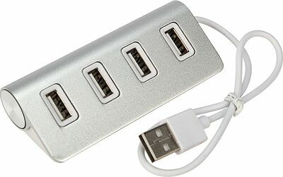 REXANT 18-4106 Разветвитель REXANT 4 USB-port серебристый