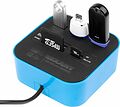 REXANT 18-4121 Разветвитель USB на 3 порта+картридер (все в одном) черный REXANT