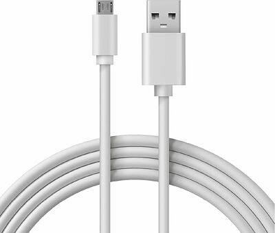 REXANT Кабель передачи данных REXANT microUSB длинный штекер 1М белый (18-4269)