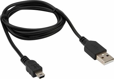 REXANT 18-4402 Кабель USB-A – mini USB, 1А, 1м, ПВХ, черный REXANT