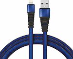 REXANT 18-7053 Кабель USB-A – Lightning, 2,4A, 1м, в синей нейлоновой оплетке, плоский REXANT