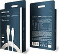 REXANT 18-7061 Кабель USB-A – Lightning, 2,4А, 1м, в белой нейлоновой оплетке REXANT