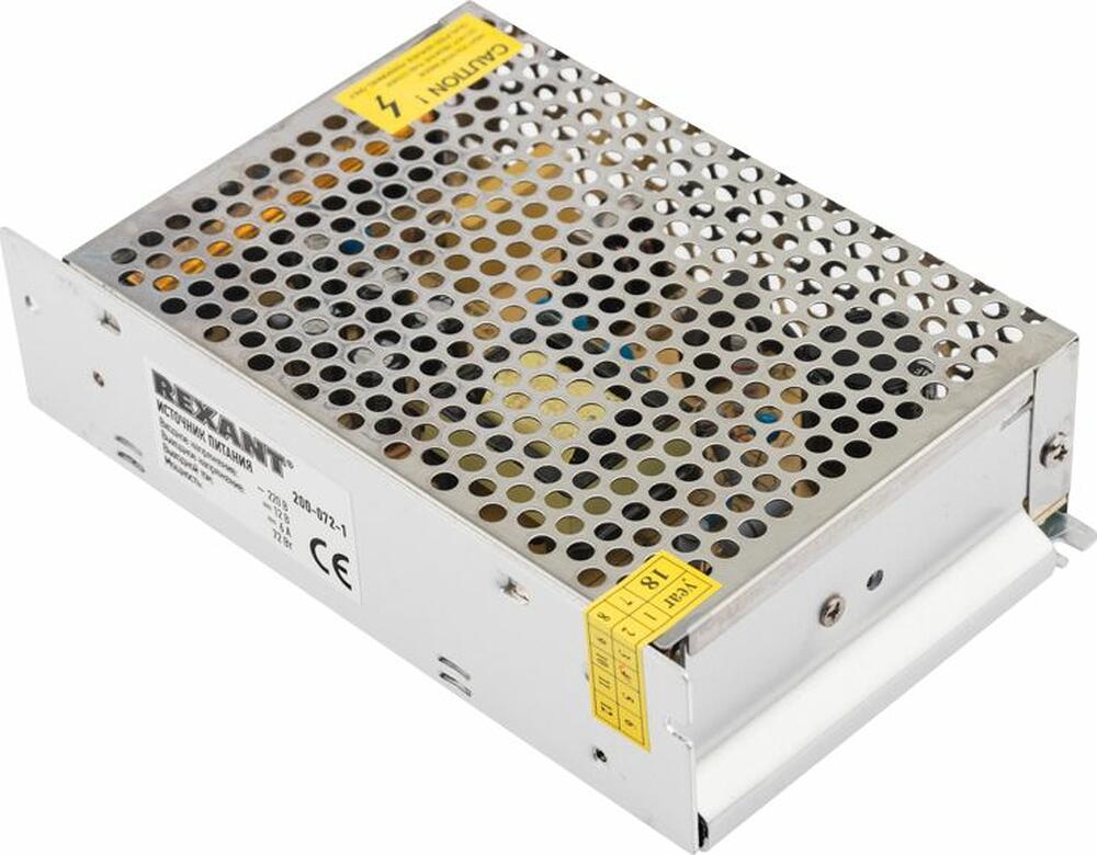 REXANT Блок питания 220В AC/12В DC,6А 72Вт с разъемом под винт (200-072-1)