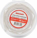 REXANT 29-0031 Трубка термоусаживаемая ТУТ нг 6,0/3,0мм, белая, ролик 2,44м REXANT
