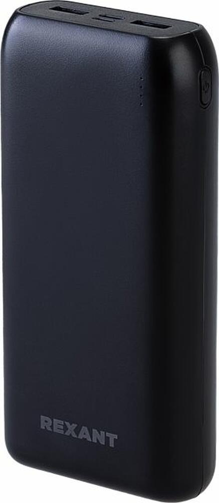REXANT 30-2052 Портативное зарядное устройство Power Bank (аккумуляторная батарея) 20000 mAh с Quick Charge и Power Delivery, черное REXANT