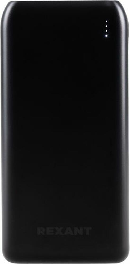 REXANT 30-2052 Портативное зарядное устройство Power Bank (аккумуляторная батарея) 20000 mAh с Quick Charge и Power Delivery, черное REXANT