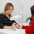 REXANT 31-0001 Лупа на струбцине круглая 3D с подсветкой, ø127мм, белая REXANT