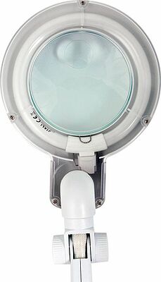 REXANT 31-0242 Лупа настольная 3D+12D с подсветкой, ø90мм, белая REXANT