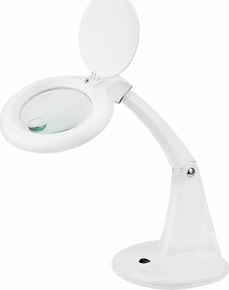 REXANT 31-0243 Лупа настольная 3D+12D с подсветкой 40 SMD LED, ø100мм, белая REXANT
