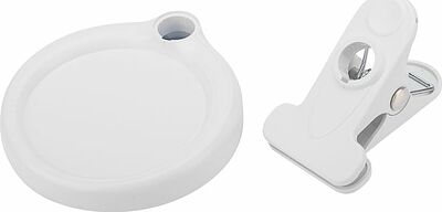 REXANT 31-0247 Лупа настольная 3D с подсветкой 30 SMD LED, подставка+прищепка, ø95мм, белая REXANT