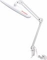 REXANT 31-0409 Лампа настольная бестеневая, струбцина, Blue Stream, 117 SMD LED, диммер (4 уровня), белая REXANT