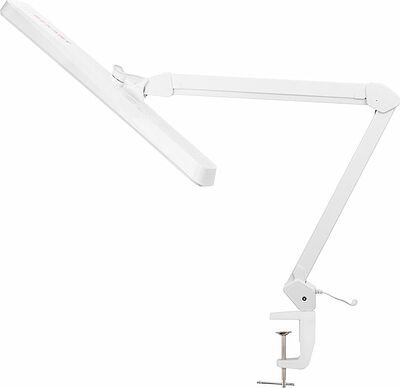 REXANT 31-0410 Лампа настольная бестеневая, струбцина, ECO light, 324 SMD LED, диммер, теплый/холодный свет, белая REXANT