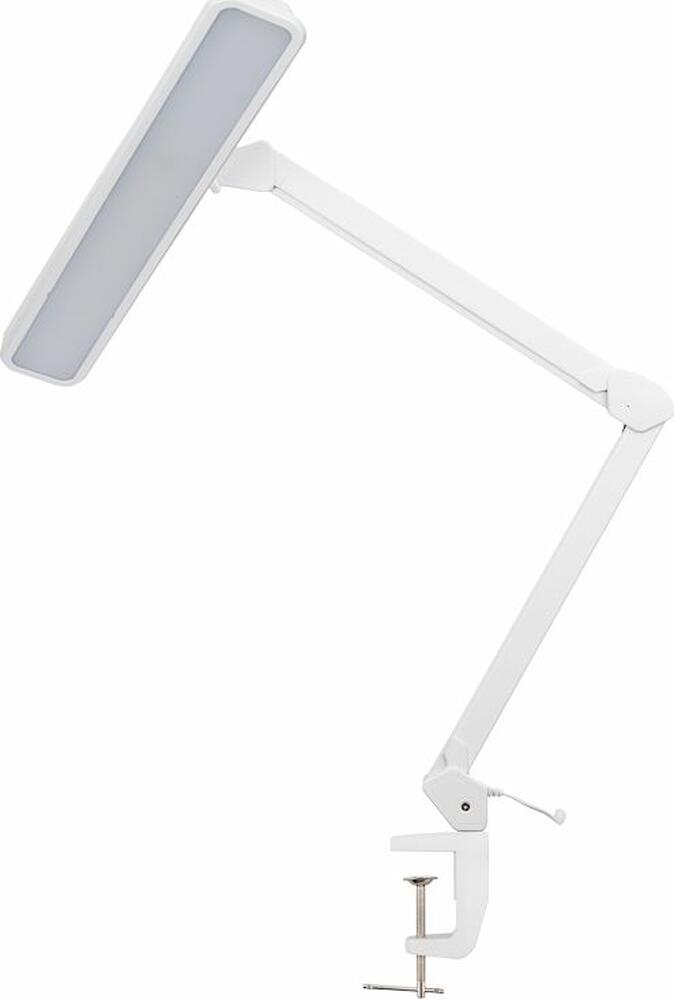 REXANT 31-0410 Лампа настольная бестеневая, струбцина, ECO light, 324 SMD LED, диммер, теплый/холодный свет, белая REXANT