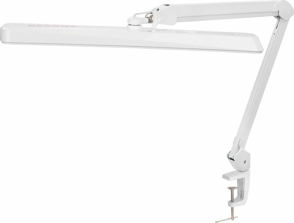 REXANT 31-0410 Лампа настольная бестеневая, струбцина, ECO light, 324 SMD LED, диммер, теплый/холодный свет, белая REXANT