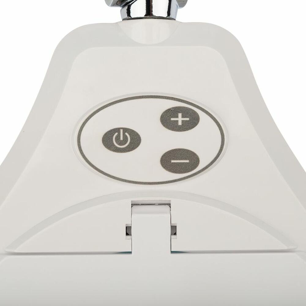 REXANT 31-0532 Лупа на струбцине круглая 5D с подсветкой 72 SMD, сенсорный регулятор яркости, ø152мм, белая REXANT