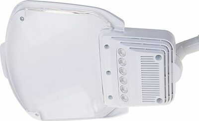 REXANT 31-0565 Лупа на струбцине квадратная 3D+20D с подсветкой 6LED, серия EXPERT, белая REXANT