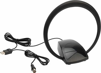 REXANT 34-0723 Антенна комнатная «Активная» с USB питанием, для цифрового телевидения DVB-T2, Ring-51 REXANT