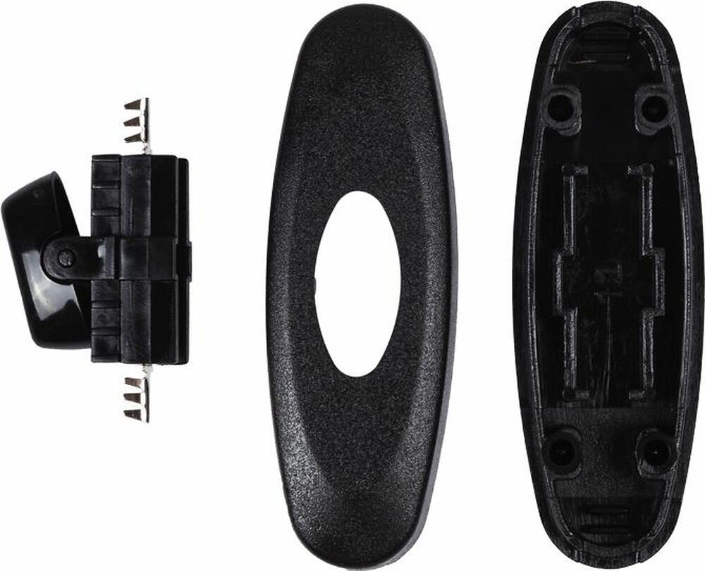 REXANT 36-3018 Выключатель-кнопка 250V 2А ON-OFF черный на электропровод (для настольной лампы) REXANT