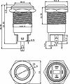 REXANT 36-3152 Кнопка антивандальная Ø12 Фикс (2с) OFF-ON выпуклая (A12-B2) REXANT REXANT 36-3152 Кнопка антивандальная Ø12 Фикс (2с) OFF-ON выпуклая (A12-B2) REXANT