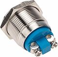 REXANT 36-3410 Кнопка антивандальная Ø19 Б/Фикс (2с винт) OFF-(ON) сфера (PBS-28В, A19-A2) REXANT