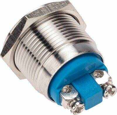 REXANT 36-3410 Кнопка антивандальная Ø19 Б/Фикс (2с винт) OFF-(ON) сфера (PBS-28В, A19-A2) REXANT