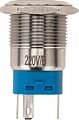 REXANT 36-3441 Кнопка антивандальная Ø19 250В Фикс (5с) OFF-ON/ON-OFF подсв/синяя REXANT