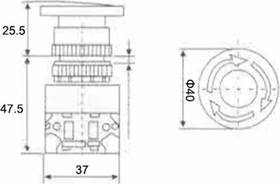 REXANT 36-3553 Выключатель-кнопка 10А Ø22 красная Аварийная остановка (Y090-11ZS) REXANT