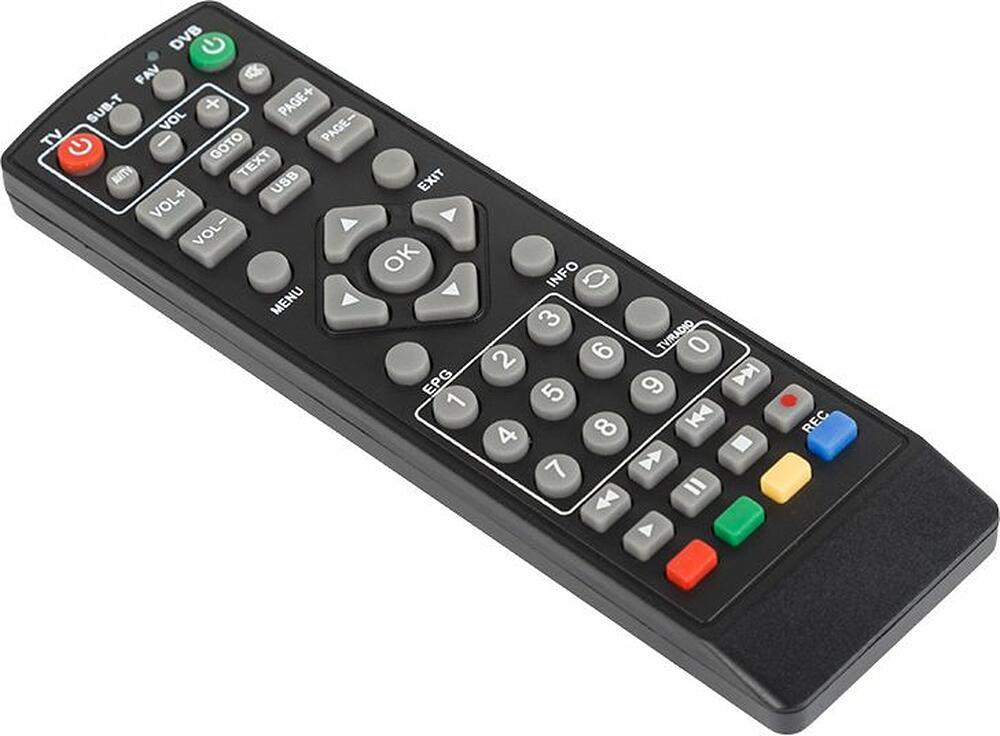 REXANT 38-0014 Пульт универсальный для приставки DVB-T2 с функцией управления телевизором REXANT