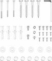 REXANT 38-0309 Кронштейн для телевизора 13 quot;-42 quot;, потолочный подвесной, серия PROFI REXANT